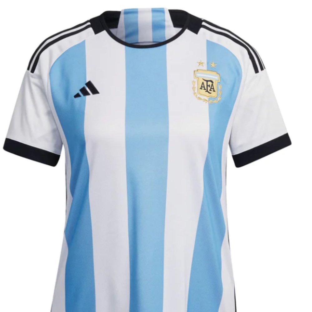 Women Argentina Soccer Jersey - White/Skyblue - SLIM FIT
